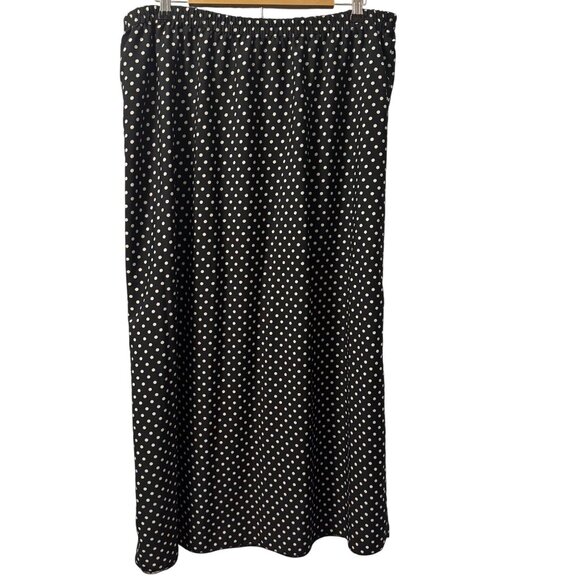 CW Classics Floral & Polka Dot Reversible Skirt Sz 1X Polyester women skirt - Picture 12 of 12